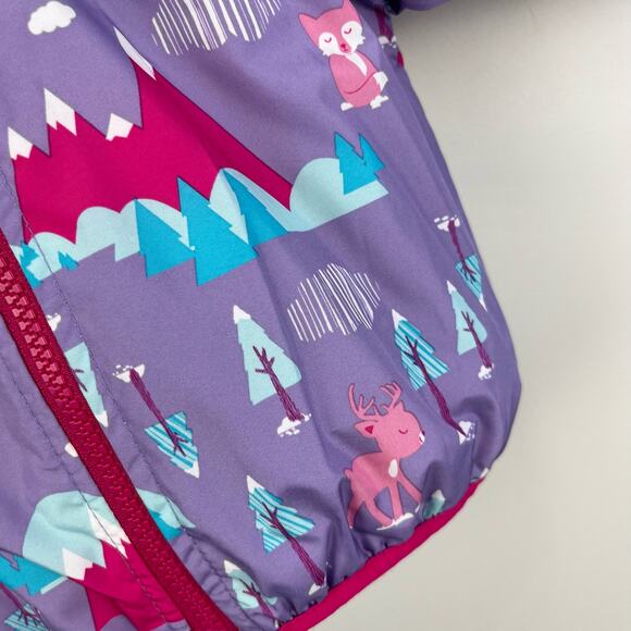 The North Face Girls Reversible Perrito Jacket 3-6 Months - Picture 9 of 13